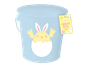 Easter Character Metal Bucket