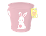 Easter Character Metal Bucket