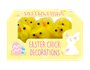 Easter Chick Decorations 4cm - 6 Pack (With PDQ)