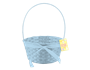 Easter Woven Basket with Ribbon