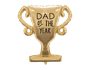 Dad Trophy Foil Balloon 34" x 26"