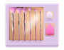 Rose Gold Professional Makeup Brush Set 8pk