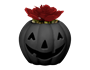 Halloween LED Pumpkin with Succulent 10cm