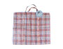 Large Check Shopping Bag