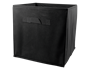 Plain Foldable Non Woven Storage Box - Black 3L