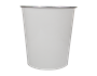 Plain Plastic Waste Bin 6L