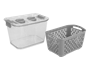 Small Fridge Container with Removeable Basket