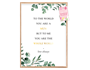 Hanging Plaque with Quote PDQ