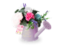 Mother's Day Watering Can & Artificial Flowers