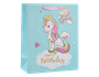 Childrens Glitter Large Gift Bag 30x42x12cm