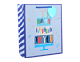 Boys Foiled Happy Birthday Medium Gift Bag 26x32x12cm