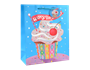 Childrens Foiled Birthday Cake Large Gift Bag 30x42x12cm