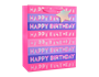 Girls Foiled Happy Birthday Large Gift Bag 30x42x12cm