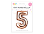 Rose Gold Foil Number Balloon 65cm