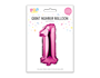 Pink Foil Number Balloon 65cm