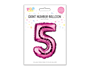 Pink Foil Number Balloon 65cm