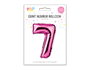 Pink Foil Number Balloon 65cm