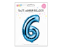 Blue Foil Number Balloon 65cm