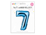 Blue Foil Number Balloon 65cm