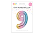 Multicoloured Foil Number Balloon 65cm