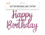 Glitter Happy Birthday Cake Topper