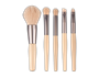 Mini Makeup Brush Set With Faux Leather Case 5pk