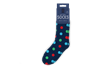 Mens Supersoft Printed Socks with Grippers