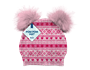 Girls Lurex Pom Pom Trim Hat