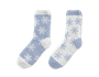 Ladies Printed Cosy Socks 2pk