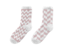 Ladies Printed Cosy Socks 2pk