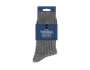 Men's Plain Ribbed Thermal Socks with Wool 2pk