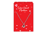 Valentine's Day Silver Heart Necklaces PDQ