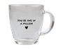 Valentine's Printed Glass Coffee Cup 350ML