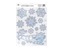 Glitter Snowflake Scene Window Stickers