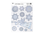 Glitter Snowflake Scene Window Stickers