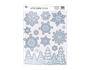 Glitter Snowflake Scene Window Stickers