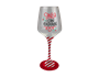 Christmas Hand Painted Wine Glass