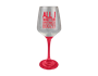 Christmas Hand Painted Wine Glass