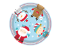 Christmas Paper Plates - 12 Pack (With PDQ)