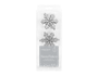 Silver & White Glittered Christmas Snowflakes - 9 Pack