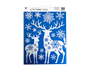 Xmas White Glitter Window Stickers