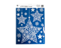 Xmas White Glitter Window Stickers