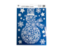 Xmas White Glitter Window Stickers