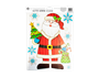 Xmas Figures Glitter Finish Window Stickers