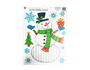 Xmas Figures Glitter Finish Window Stickers