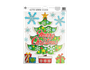 Xmas Figures Glitter Finish Window Stickers