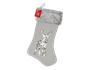 Sequin Reindeer Faux Fur Stocking 45cm x 23cm