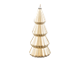 Metallic Christmas Tree Candle 17cm