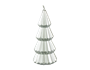 Metallic Christmas Tree Candle 17cm