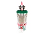 Festive Re-usable Plastic Cup with Straw